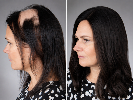 Women’s Silk Base Hair Topper – Mongolian Human Hair System Orpha