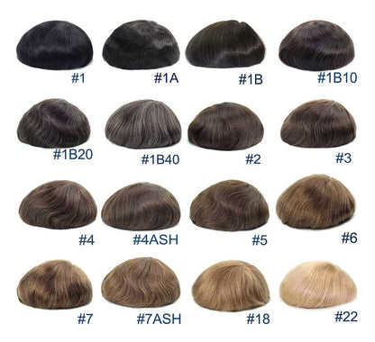 Men’s Lace Hair System – Natural Human Hair Toupee New Australia