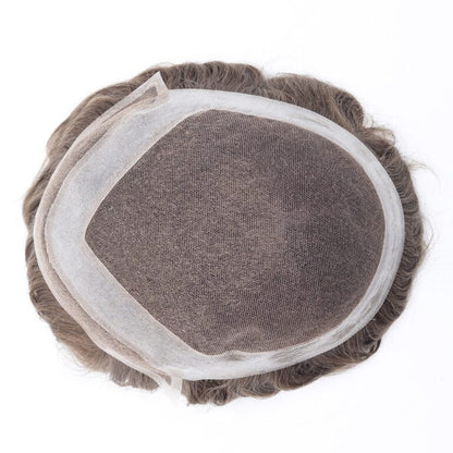 Men’s French Lace Hair System – Natural Undetectable Human Hair Toupee Hollywood