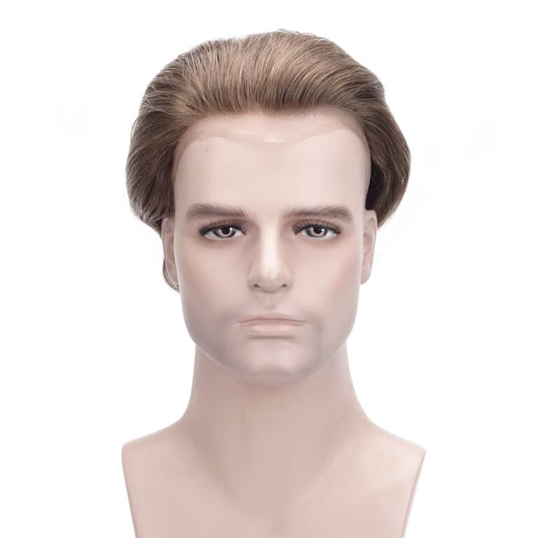 Men’s French Lace Hair System – Natural Undetectable Human Hair Toupee Hollywood