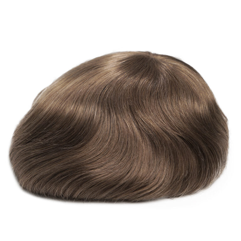 Men’s Thin Skin Hair System – Natural Human Hair Toupee HS1