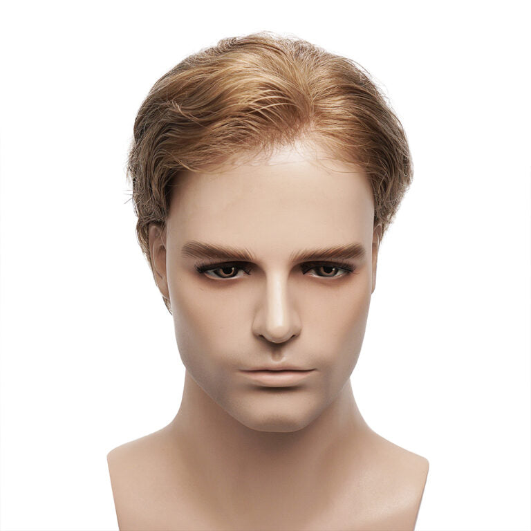 Men’s Thin Skin Hair System – Natural Human Hair Toupee HS1