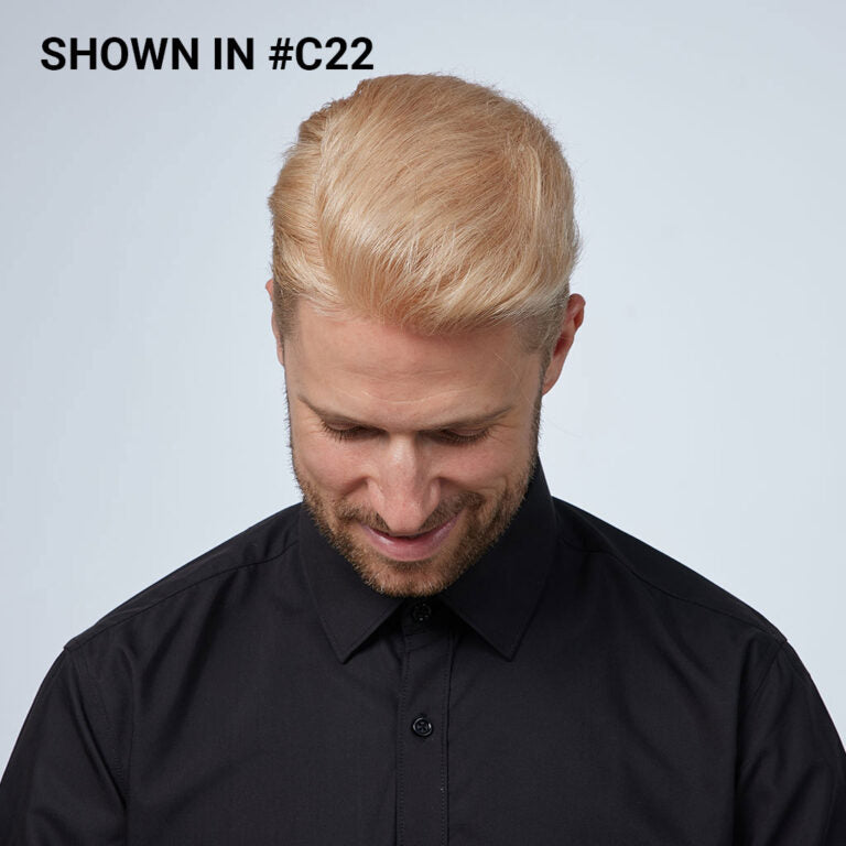 Men’s Thin Skin Hair System – Natural Human Hair Toupee HS1