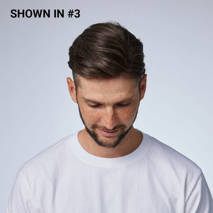Men's Thin Skin Hair System - Invisible V -Loop Human Hair Toupee HS1V