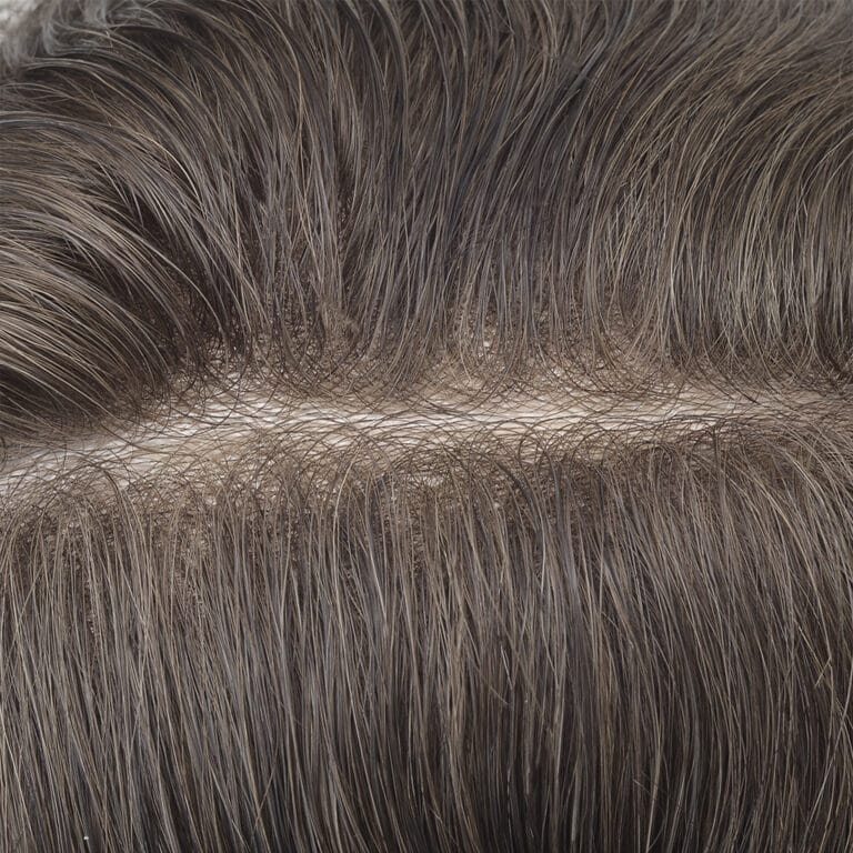 Men’s Ultra Thin Skin Hair System – Invisible V-Loop Toupee HS25-V
