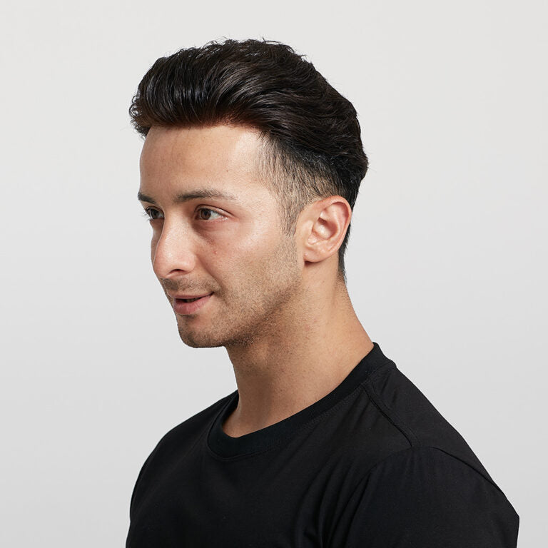 Men’s Ultra Thin Skin Hair System – Invisible V-Loop Toupee HS25-V