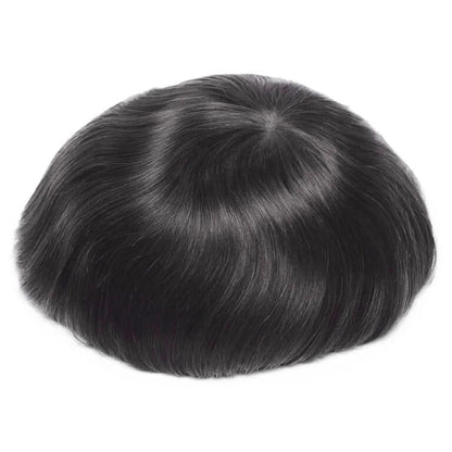 Men’s Thin Skin Hair System – Natural Human Hair Toupee HS7