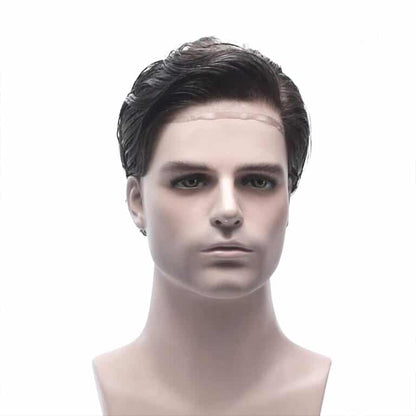 Men’s Thin Skin Hair System – Natural Human Hair Toupee HS7