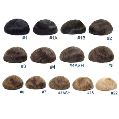 Men’s French Lace Hair System – Natural Undetectable Human Hair Toupee Hollywood