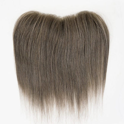 Men’s PU Frontal Hair System – Natural Human Hair Toupee PU Frontal