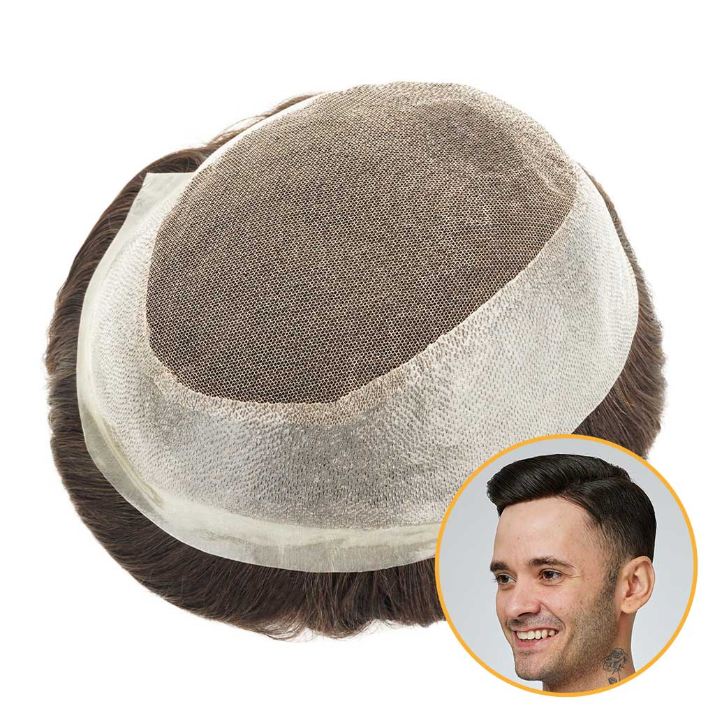 Men’s Lace Hair System – Natural Human Hair Toupee New Australia