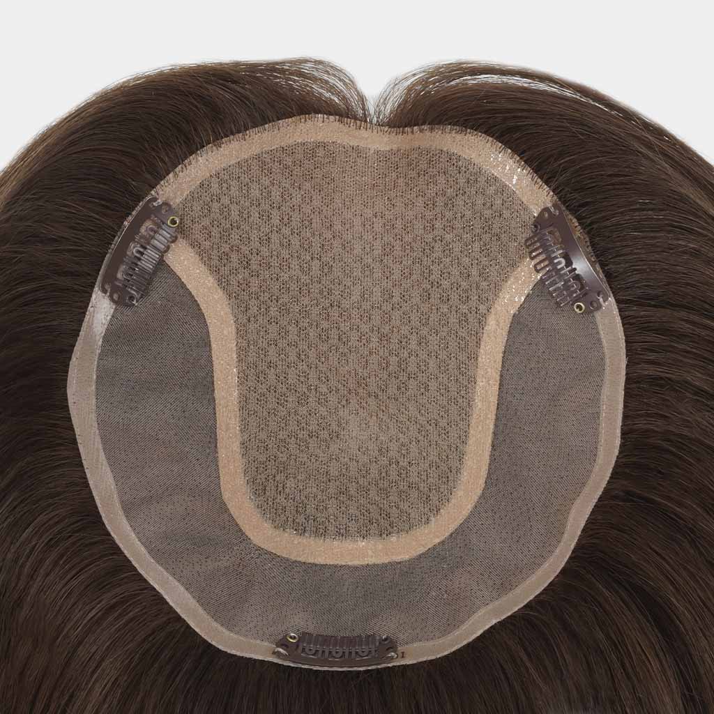 Women’s Silk Base Hair Topper – Mongolian Human Hair System Orpha