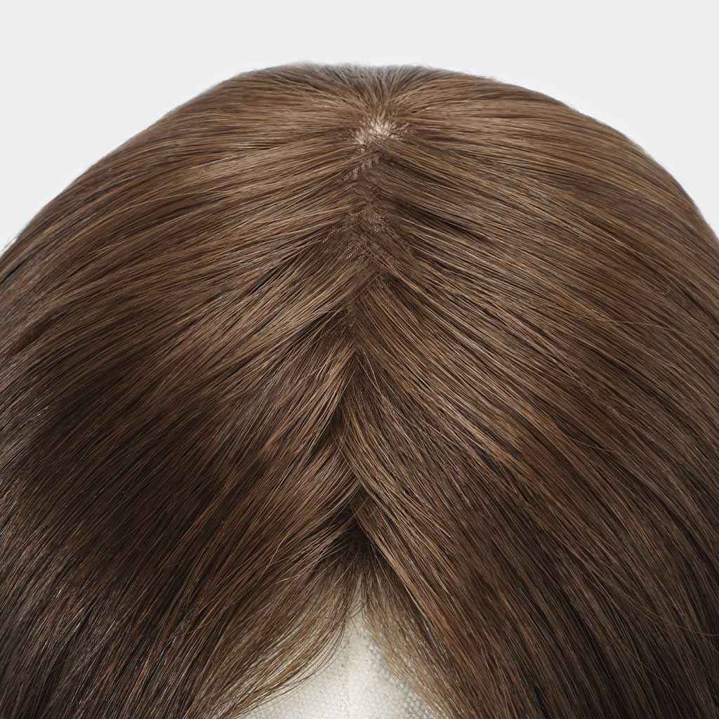 Women’s Silk Base Hair Topper – Mongolian Human Hair System Orpha