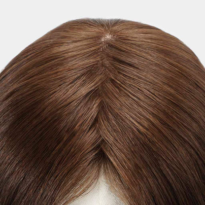 Women’s Silk Base Hair Topper – Mongolian Human Hair System Orpha